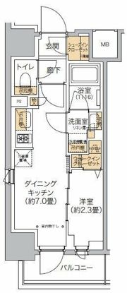 リビオメゾン西麻布の間取り画像