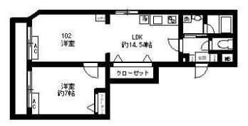 フォセット千早の間取り画像