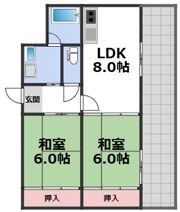 タカマツレジデンス布施southの間取り画像
