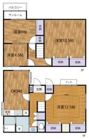 新座市野火止5丁目K貸家の間取り画像