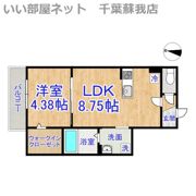 AJ蘇我Ⅱの間取り画像