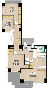 ビレッジアール大淀南の間取り画像