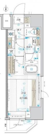 フュージョナル千住緑町の間取り画像