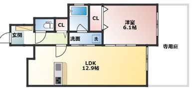 ホワイトレーク大将軍の間取り画像