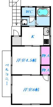 メゾンドゥフォレスト横須賀上町の間取り画像