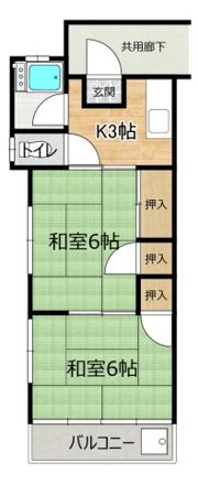 ダイヤコーポ曽谷の間取り画像