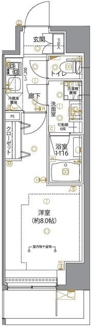 ユリカロゼ五反野Ⅱの間取り画像