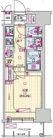 プレサンス天王寺デルニエの間取り画像
