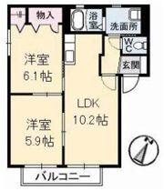 シャーメゾン K 参番館の間取り画像