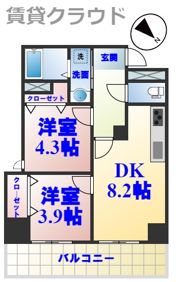 ARECX八幡の間取り画像