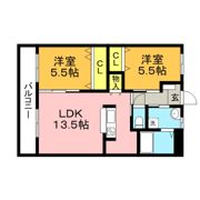 エスポワールKの間取り画像