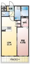 ラフィーネさつまの間取り画像