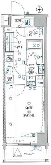 GENOVIA板橋 west green veilの間取り画像