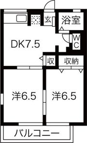 Doセキネの間取り画像