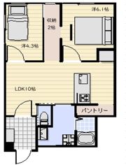 ロイヤルハイツ秀の間取り画像