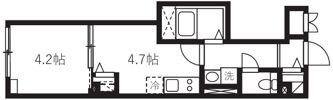 エルファーロ神楽坂Ⅱの間取り画像