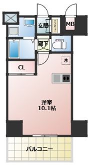 MELDIA CREST TAPP 新大阪 WESTの間取り画像