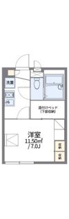 レオパレスクレマチスAの間取り画像