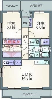 ヴィラ・エトワールの間取り画像
