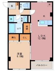 ラフォーレ1号館の間取り画像