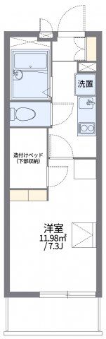 レオパレスLフェリース掛川の間取り画像