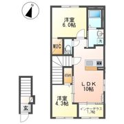 仮）つくばみらい市小絹新築アパートの間取り画像