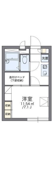 レオパレス三立ハイツAの間取り画像