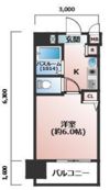 エステムコート梅田東アクアパレスの間取り画像