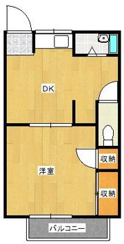 ハイツホープフルの間取り画像