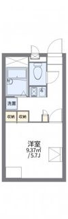 レオパレスリバーパークの間取り画像