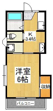 サンハイツ住吉の間取り画像