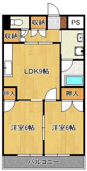 マンションつつみの間取り画像