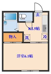 メイプル荒巻Aの間取り画像