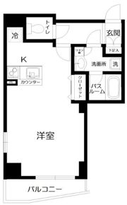 メインステージ目黒Ⅱの間取り画像