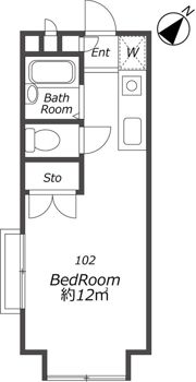 晴空萬里の間取り画像