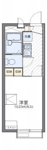 レオパレス若葉の間取り画像