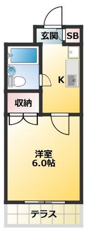 クレセントハウスⅡの間取り画像