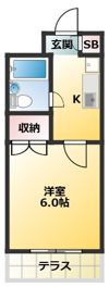 クレセントハウスⅡの間取り画像