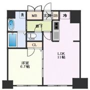 プレサンスNAGOYA桜通ビッグビートの間取り画像