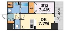 大阪難波Noahの間取り画像