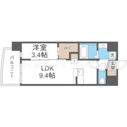 セレニテ江坂ミラクの間取り画像