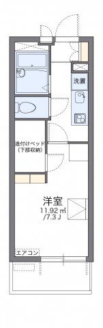 レオパレス勝山の間取り画像