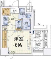 ララプレイス梅田東シエスタの間取り画像
