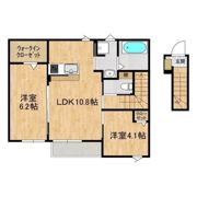 朝日レジデンス荒川本郷Dの間取り画像