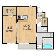 朝日レジデンス荒川本郷Dの間取り画像