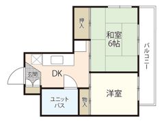 ハイネス江波の間取り画像