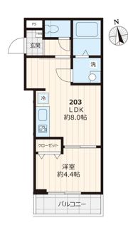 Carte Blanche Hikifuneの間取り画像