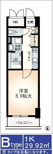 ミモサ中津の間取り画像