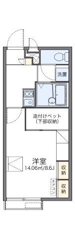 レオパレス星田Ⅱの間取り画像