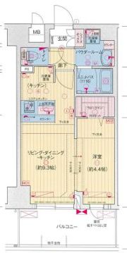 プレサンス神戸セレスティアの間取り画像